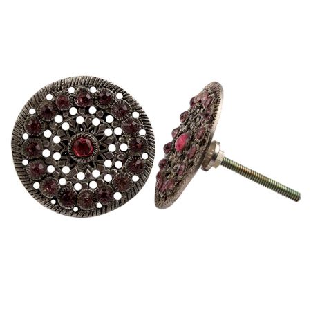 Silver Metal Round Drawer Knobs